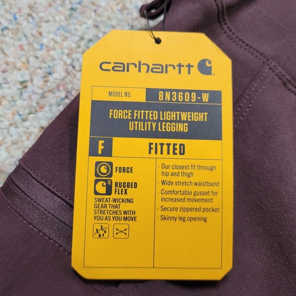 Carhartt Force Pants Women Medium Fitted Lightweight Utility Legging Flex Rugged - Picture 11 of 16